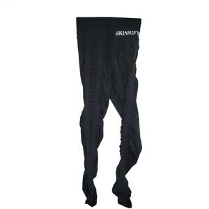 Skinnify Ruched Resistance Leggings Womens S Black Compression Pilates Barre